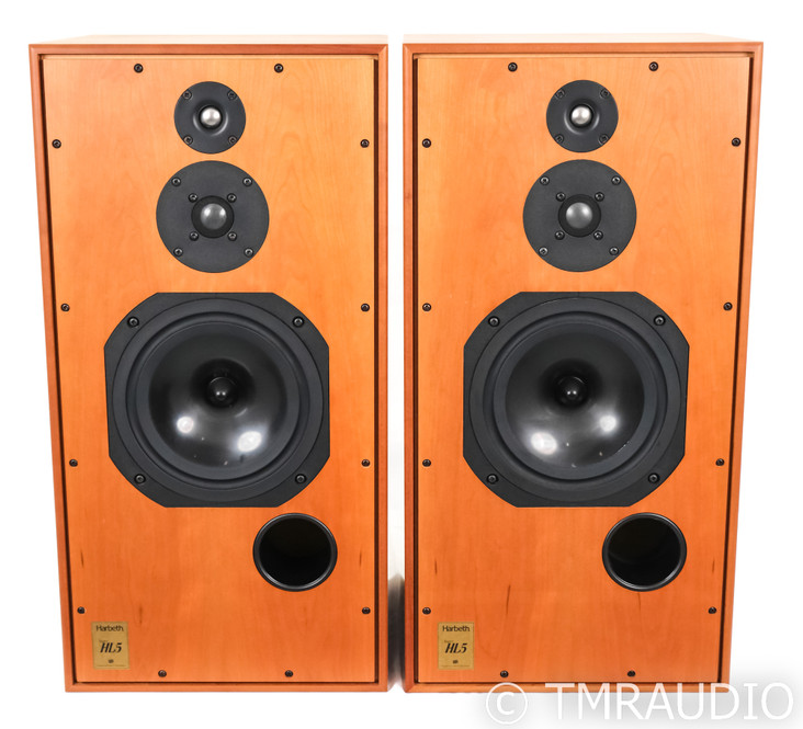 Harbeth Super HL5 Plus Bookshelf Speakers; Super HL5+; Cherry Pair