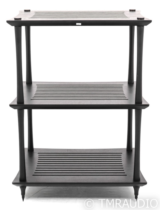 Quadraspire SVT Three Shelf Component Rack; Black Bamboo