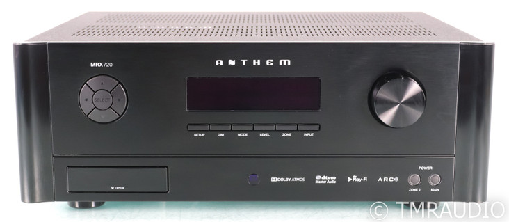 Anthem MRX 720 Seven Channel Home Theater Receiver; MRX720; ARC1M;  Remote