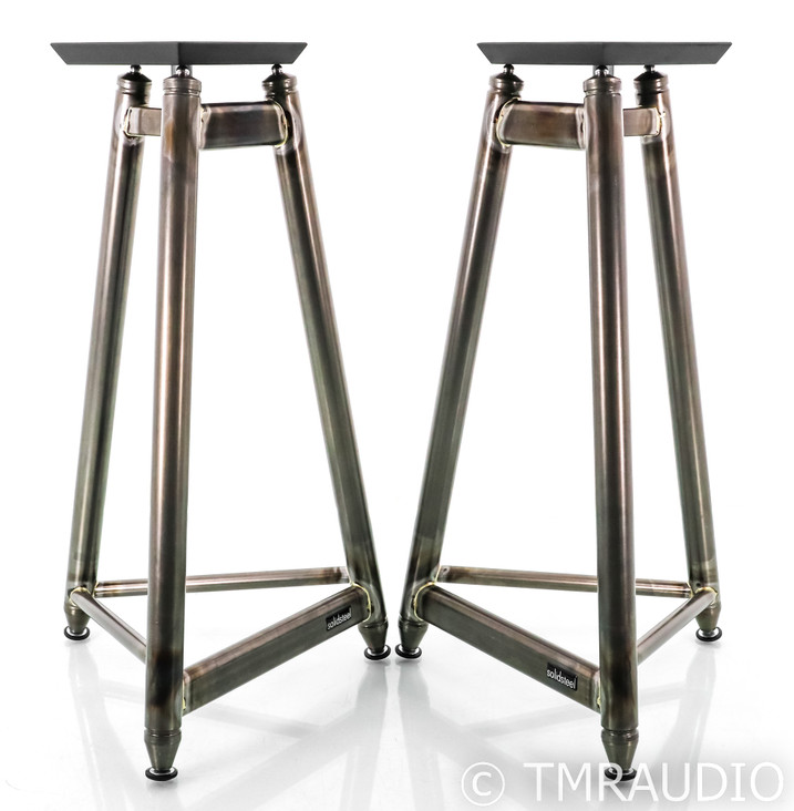 Solidsteel SS-6 24" Tripod Frame Speaker Stands; SS6; Black Pair