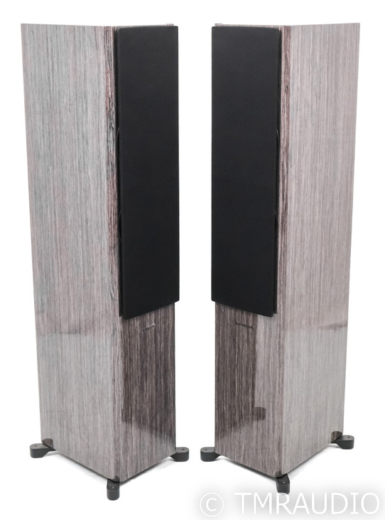 Dynaudio Focus 30 XD Active Floorstanding Speakers; DAC; Gray Oak Pair