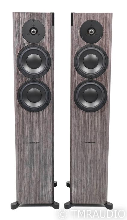 Dynaudio Focus 30 XD Active Floorstanding Speakers; DAC; Gray Oak Pair