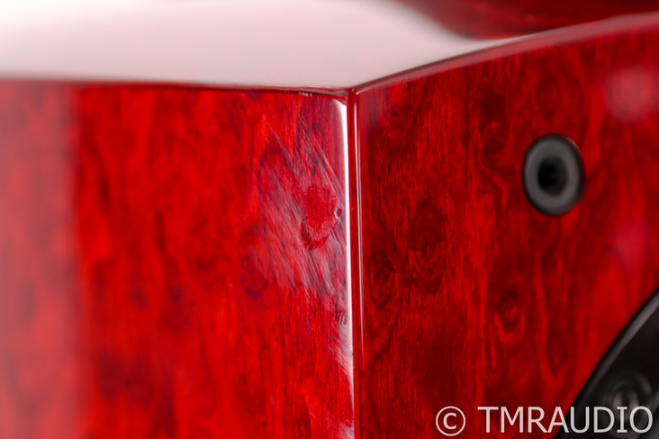 B&W Signature 805 Bookshelf Speakers; Red Birds Eye Pair