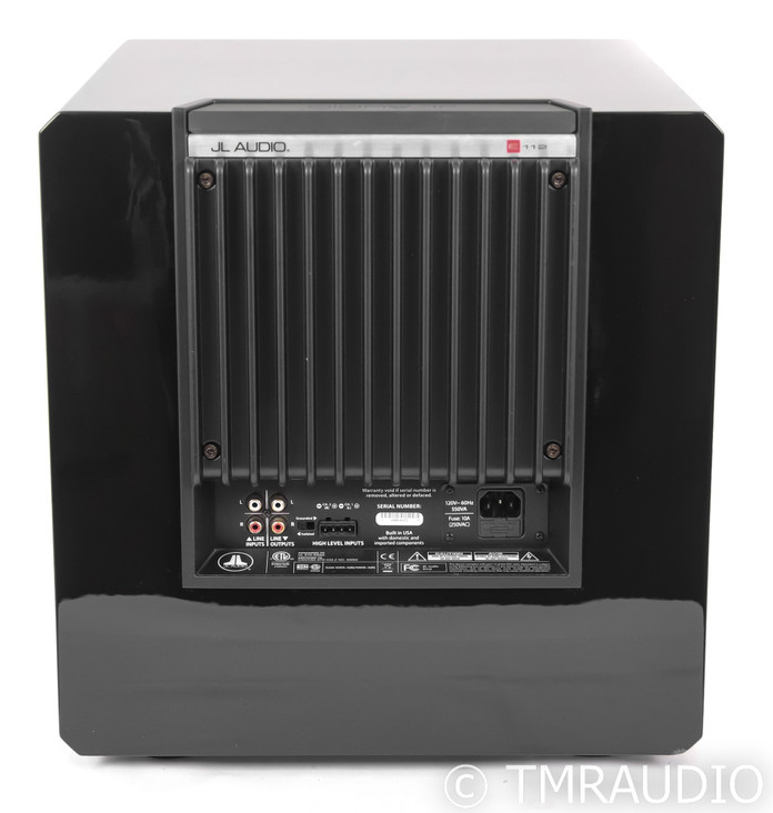 JL Audio E112 12" Powered Subwoofer; E-112; Gloss Black