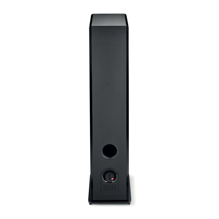 Focal Vestia No. 3 Floorstanding Speakers. black rear panel, binding posts