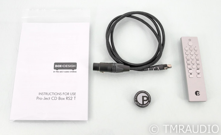 Pro-Ject CD Box RS2 T CD Transport; LTA LPS+ Linear Power Supply; Black; Remote