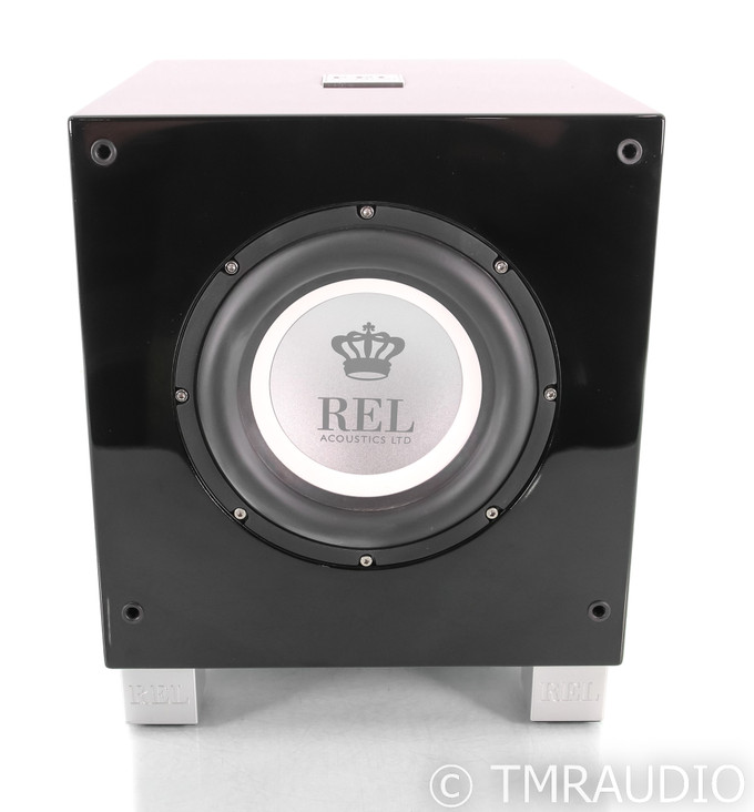 REL T/7i 8" Powered Subwoofer; Piano Black; T7i