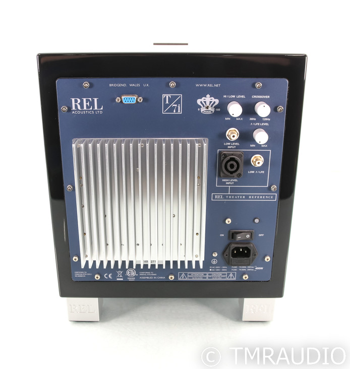 REL T/7i 8" Powered Subwoofer; Piano Black; T7i