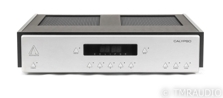 Aesthetix Calypso Eclipse Stereo Tube Preamplifier; Silver; Remote