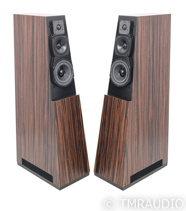 Vandersteen Quatro Wood CT Powered Floorstanding Speakers; Faux Ebony Pair; M5-HPB