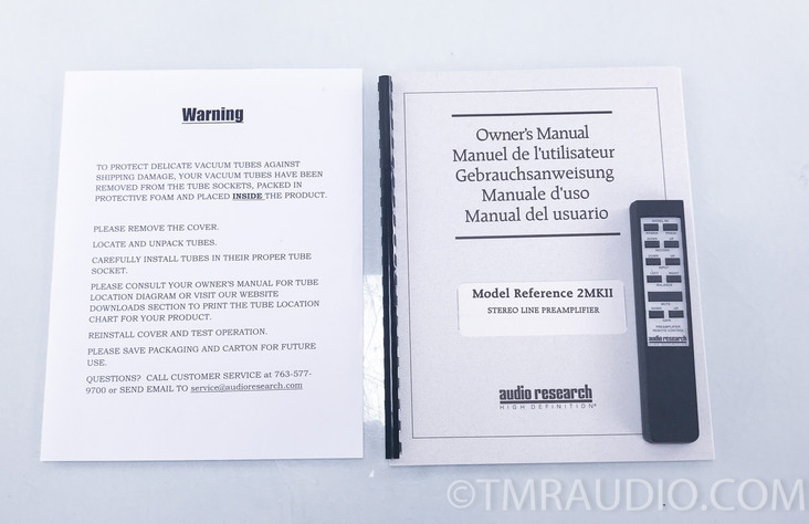 Audio Research Ref 2 Mk.II Tube Preamplifier; Just Serviced; New Tubes