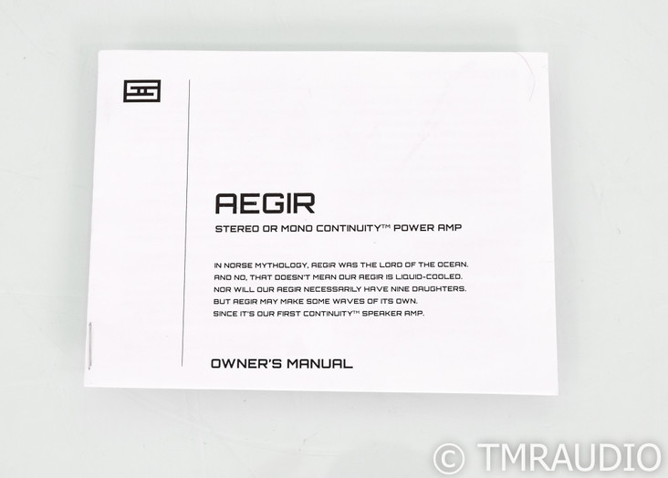 Schiit Aegir Stereo Power Amplifier; Black