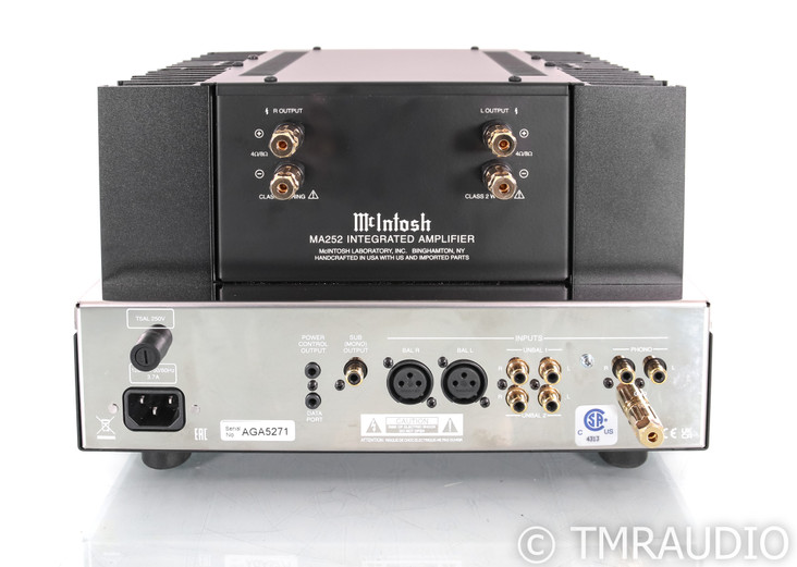 McIntosh MA252 Stereo Tube Hybrid Integrated Amplifier; Remote