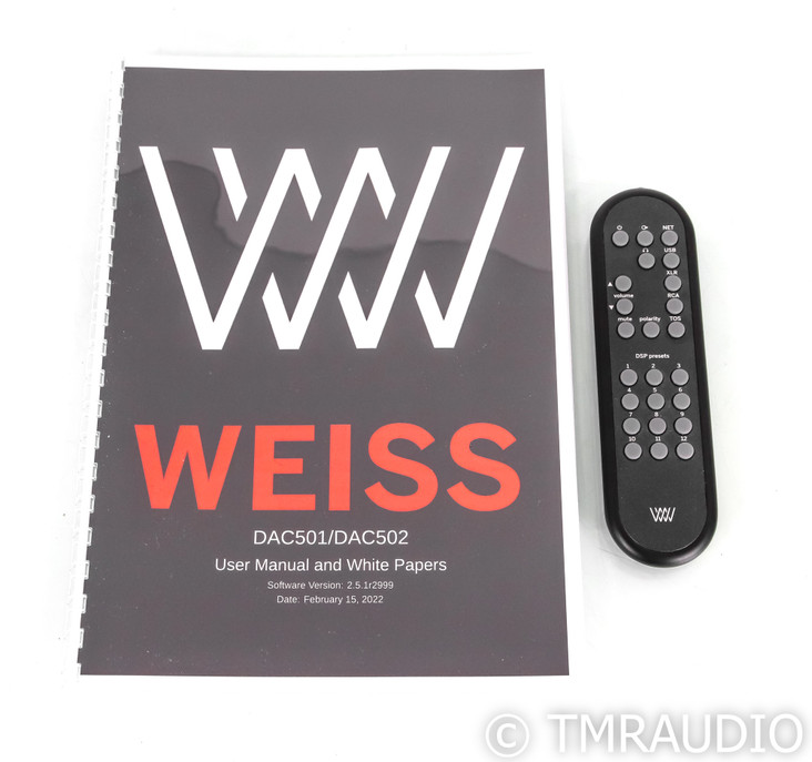 Weiss DAC 501 D/A Converter; Black; Roon Ready (Open Box)