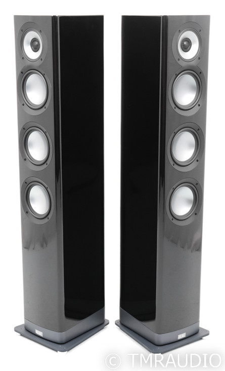 ELAC Navis Powered Floorstanding Speakers; Gloss Black Pair (Open Box)