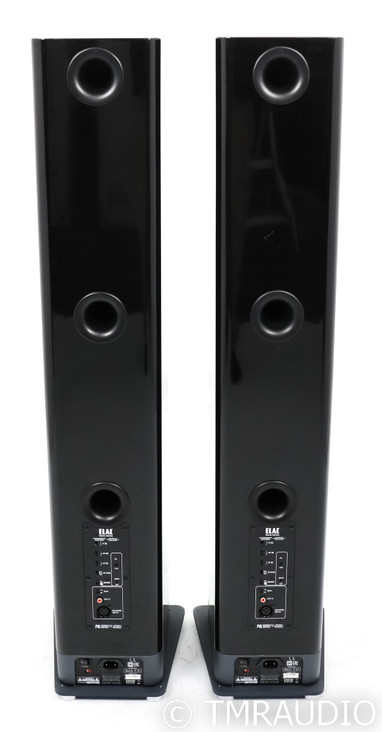 ELAC Navis Powered Floorstanding Speakers; Gloss Black Pair (Open Box)