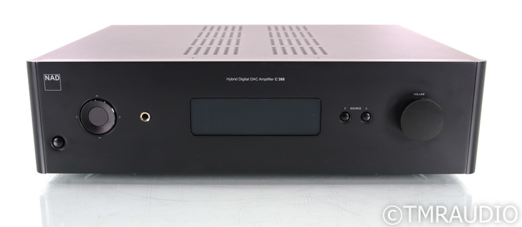 NAD C 388 Stereo Integrated Amplifier; DAC; Remote; Black; MM Phono; BluOS 2i