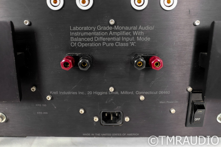 Krell KRS 200 Mono Power Amplifier; Pair; KRS200 (Recent Full Recap)