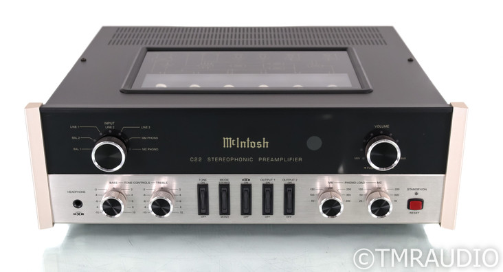 McIntosh C22 MKV Stereo Tube Preamplifier; Remote; MM / MC Phono; Mk.5