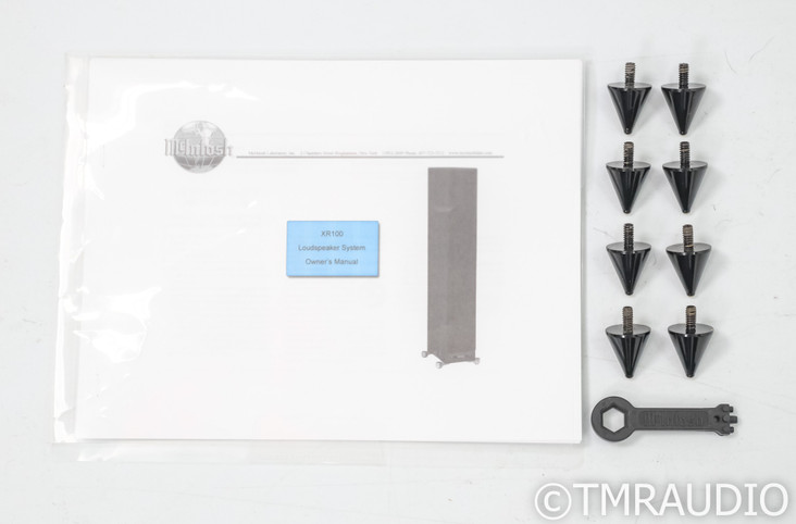 McIntosh XR100 Floorstanding Speakers; Red Walnut Pair; XR-100