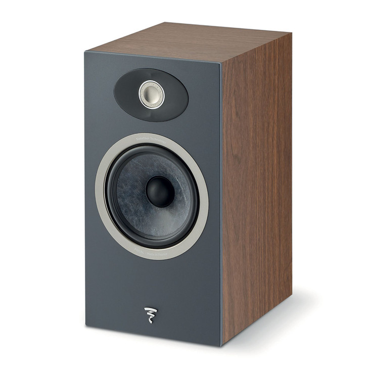 Focal Theva No. 1 Bookshelf Speakers, dark wood