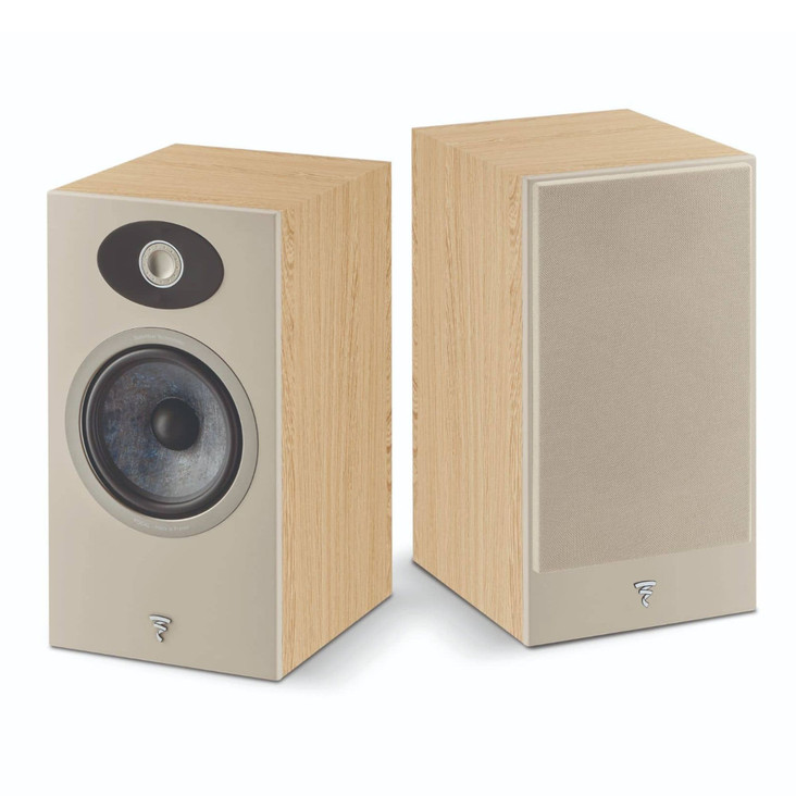 Focal Theva No. 1 Bookshelf Speakers, light wood pair