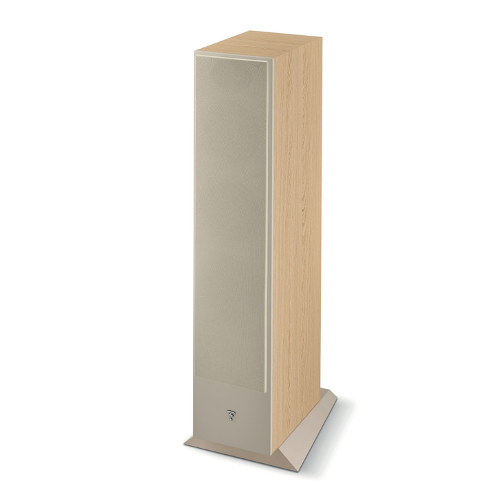 Focal Theva No. 2 Floorstanding Speakers, light wood with grill