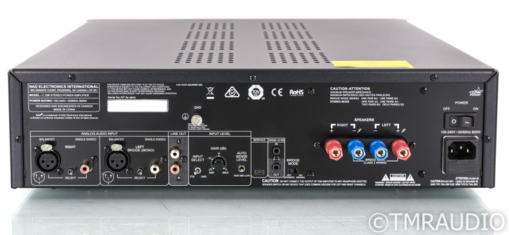 NAD C 298 Stereo Power Amplifier; Graphite (Unused / Mint)