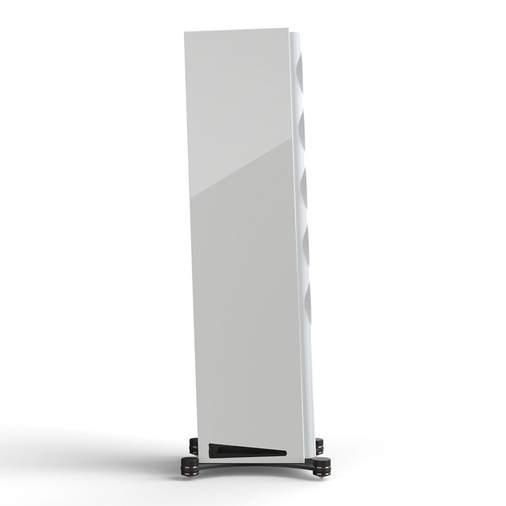 Perlisten R7t Floorstanding Speakers, gloss white side profile