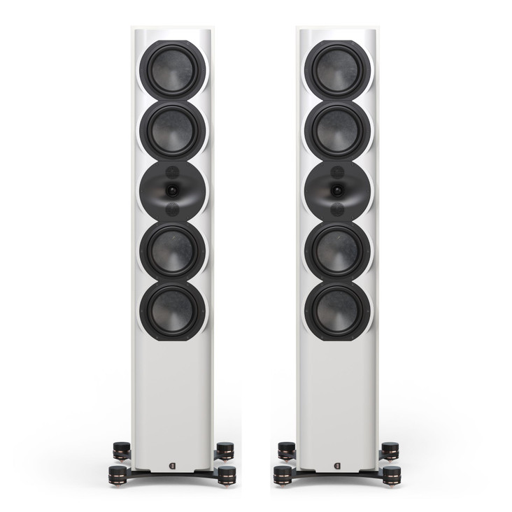 Perlisten R7t Floorstanding Speakers, gloss white pair