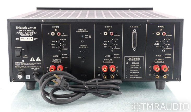 McIntosh MC7106 6-Channel Power Amplifier; MC-7106 (1/0)