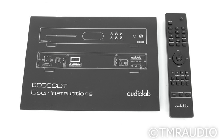 Audiolab 6000CDT CD Transport; 6000-CDT; Black; Remote