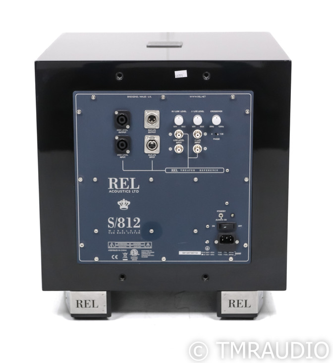 REL S/812 12” Powered Subwoofer; Gloss Black