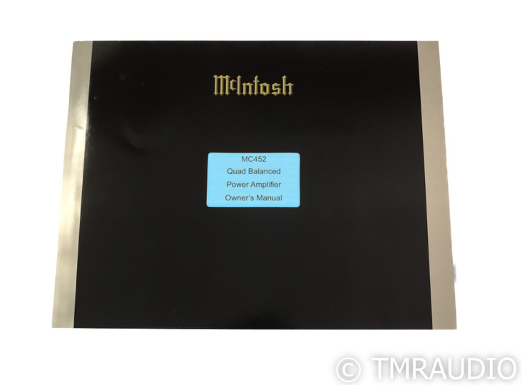 McIntosh MC452 Quad Balanced Stereo Power Amplifier; Black