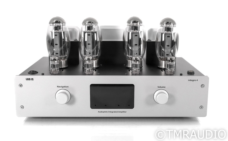 Lab12 integre4 Stereo Tube Integrated Amplifier; Frozen Silver (Open Box)