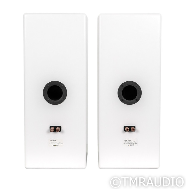 Tekton Dynamite Bookshelf Speakers; White Pair; Upgrade Package