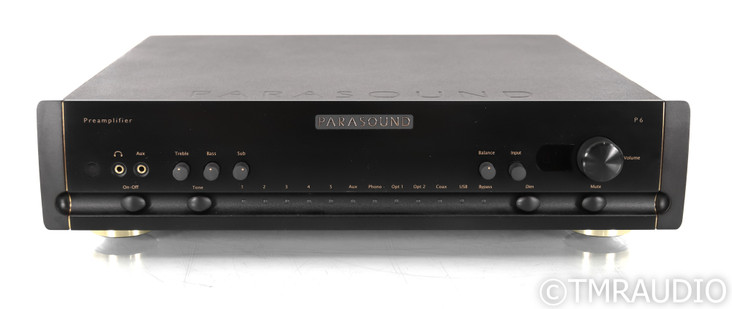Parasound Halo P6 Stereo Preamplifier; DAC; MM / MC Phono; 2.1