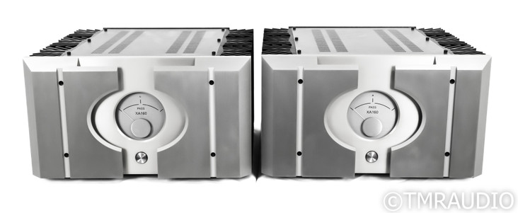 Pass Labs XA160 Mono Power Amplifiers; Silver Pair; XA-160