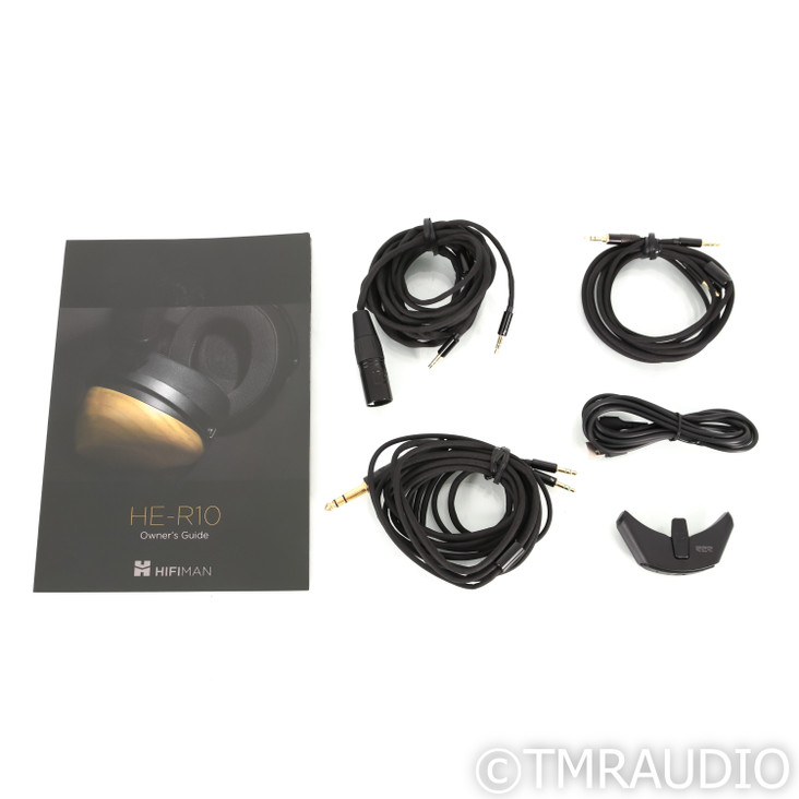 HiFiMan HE-R10D Closed Back Headphones; Bluetooth Adapter; Wood