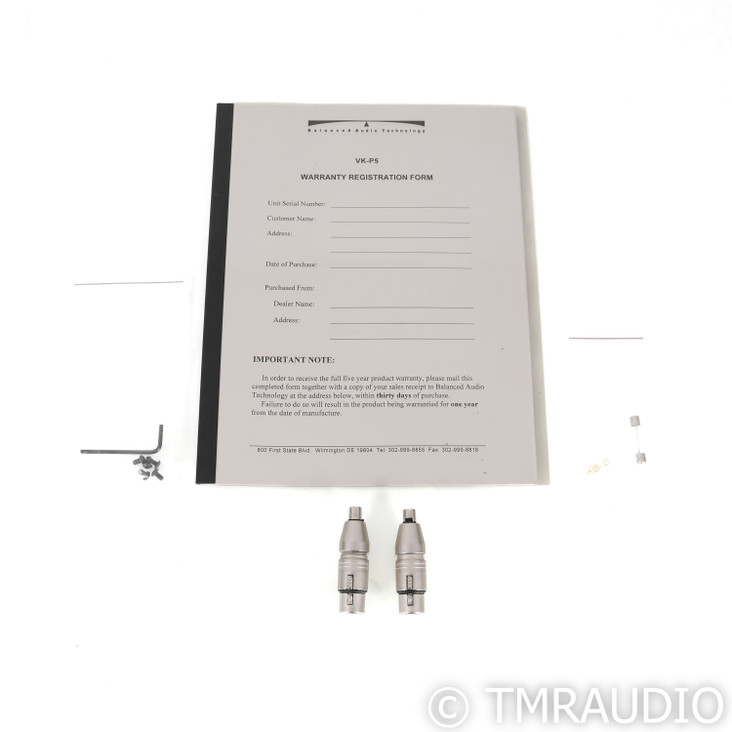 BAT VK-P5 MM / MC Phono Preamplifier; Black