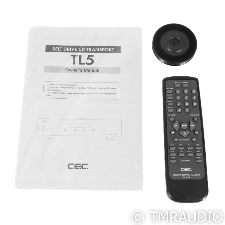 C.E.C. TL5 Belt Drive CD Transport; Silver