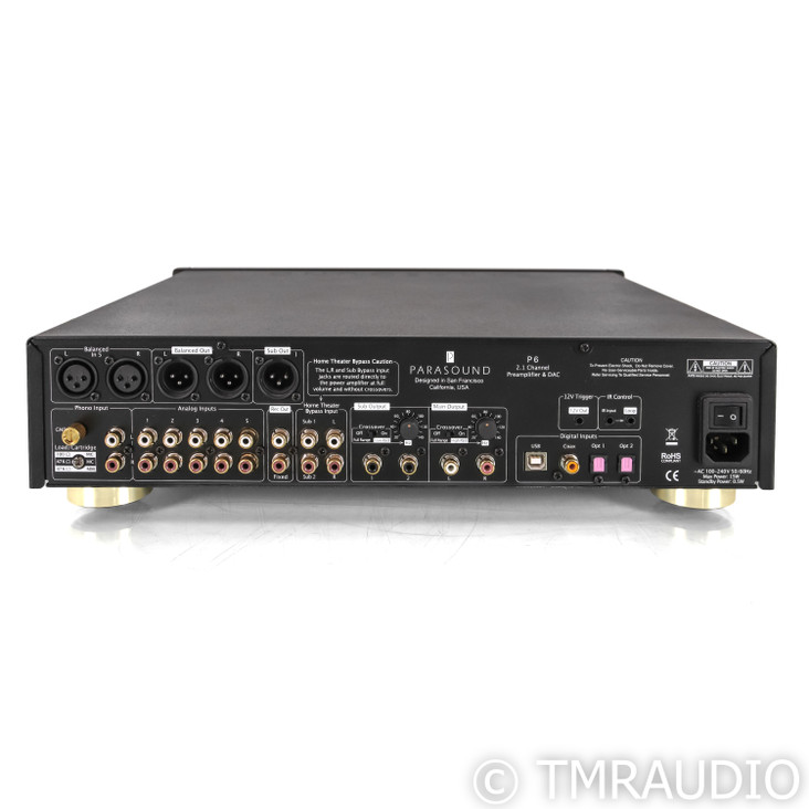 Parasound Halo P6 2.1 Channel Preamplifier; Black
