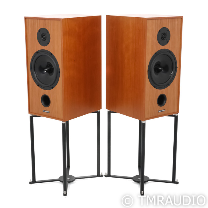 Spendor Classic 2/3 Bookshelf Speakers; Cherry Pair; Spendor Stands