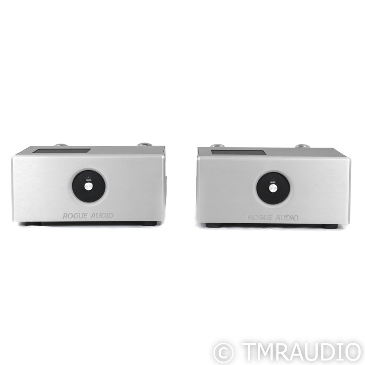 Rogue Audio M-180 Mono Tube Power Amplifiers; M180; Silver Pair