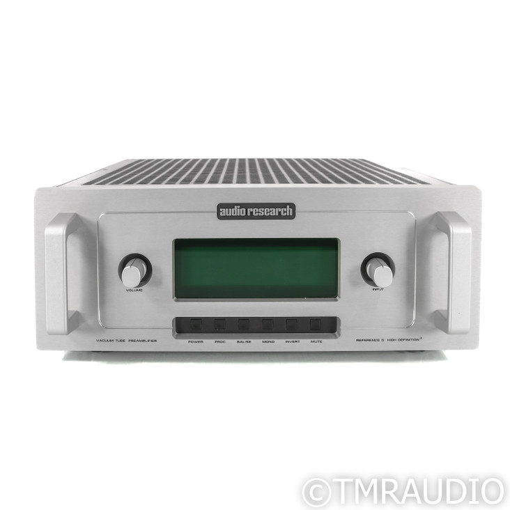 Audio Research Reference 5 Stereo Tube Preamplifier; Silver (New Tubes)