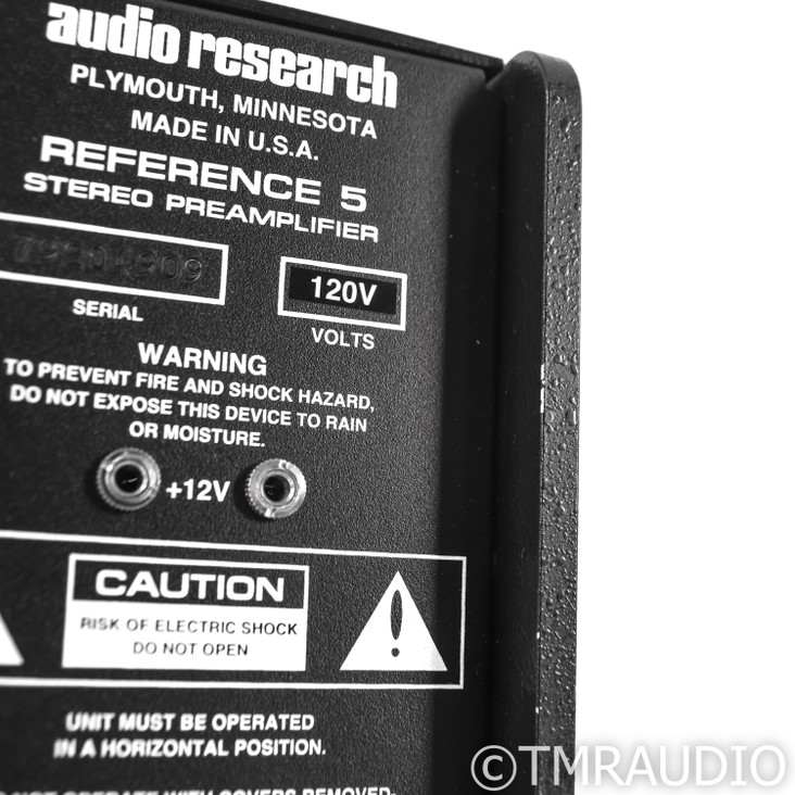 Audio Research Reference 5 Stereo Tube Preamplifier; Silver (New Tubes)