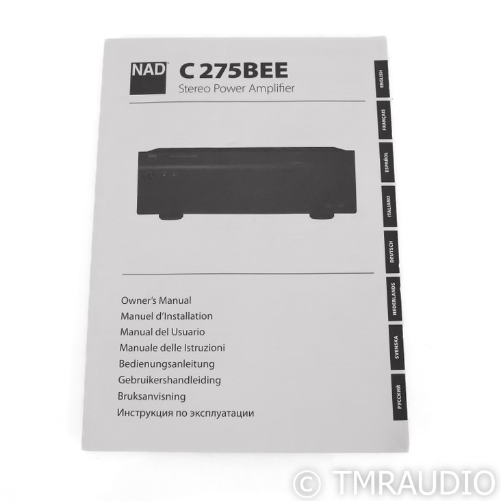 NAD C 275BEE Stereo / Mono Power Amplifier (SOLD)