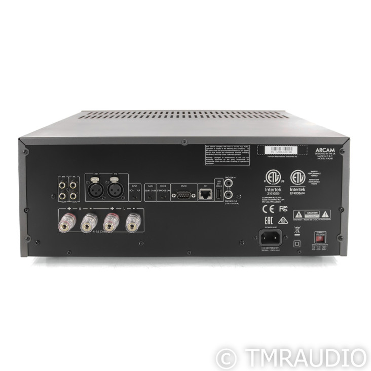 Arcam PA240 Stereo Power Amplifier; Black