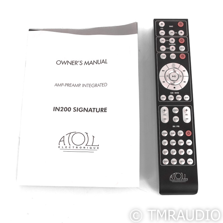 Atoll IN200 Signature Stereo Integrated Amplifier; Silver; DA200 DAC Board