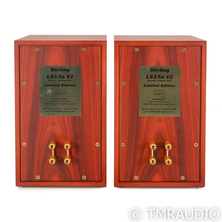 Stirling Broadcast LS3/5a V2 Bookshelf Speaker; Rosewood Pair; Limited Edition